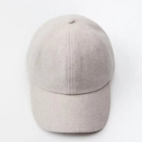 NWT ZARA FELT TEXTURE HAT SAND